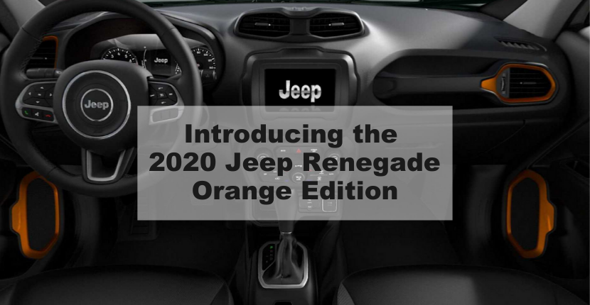 Introducing the 2020 Jeep Renegade Orange Edition