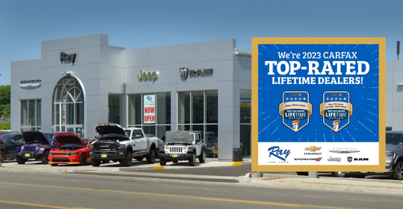 Ray CDJR is Proud to be Awarded 2023 Carfax Top-Rated Lifetime Dealers